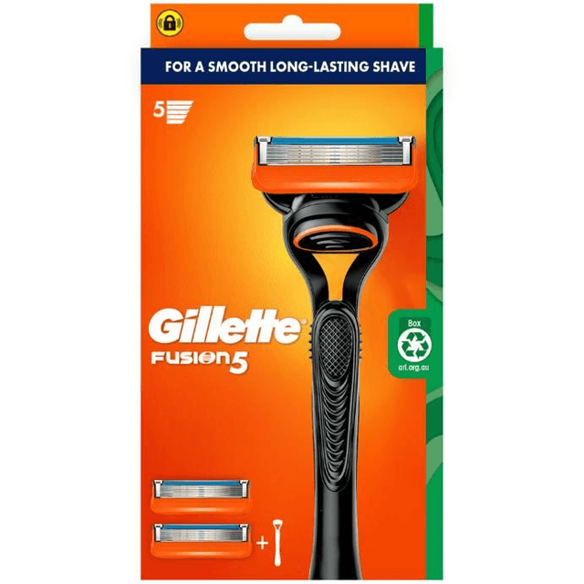 Gillette Fusion Manual Razor + 2 Blade Refills